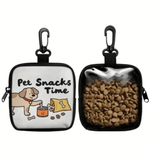 Pet snack pouch style B with transparent food window