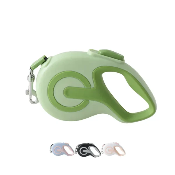 10008 9.8 ft retractable dog leash with one-touch lock and ergonomic handle