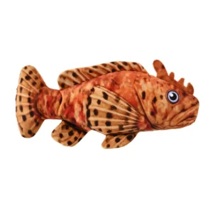 Realistic Stonefish Plush Dog Toy with Squeaker – Durable Interactive Dog Toy for Small & Medium Dogs (Wholesale)