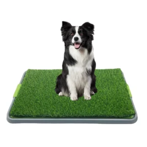 Wholesale Large Fake Grass Dog Potty Tray 26.7” Indoor Puppy Toilet Training System with Drainage Tray for Pet Stores & Groomers