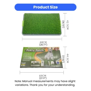 dog potty tray 26.7 x 16.7 inch size dimensions