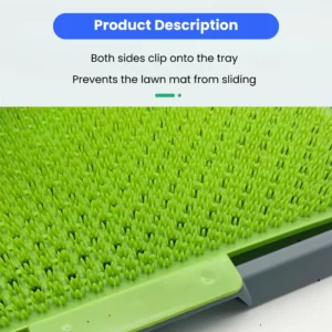 removable dog potty tray drainage system