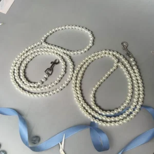 White Pearl Dog Leash for Small Dogs and Cats – product view 4