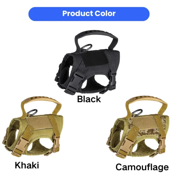 cchwm0264664-02.webp Escape-Proof Tactical Cat and Small Dog Harness with Handle and Breathable Mesh – product view 2