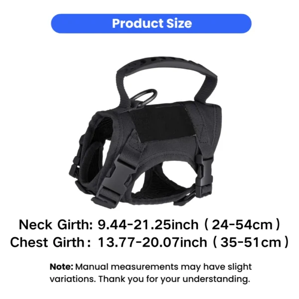 cchwm0264664-03.webp Escape-Proof Tactical Cat and Small Dog Harness with Handle and Breathable Mesh – product view 3