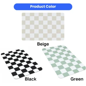 Waterproof Checkerboard Pet Feeding Mat for Dogs and Cats – product view 2