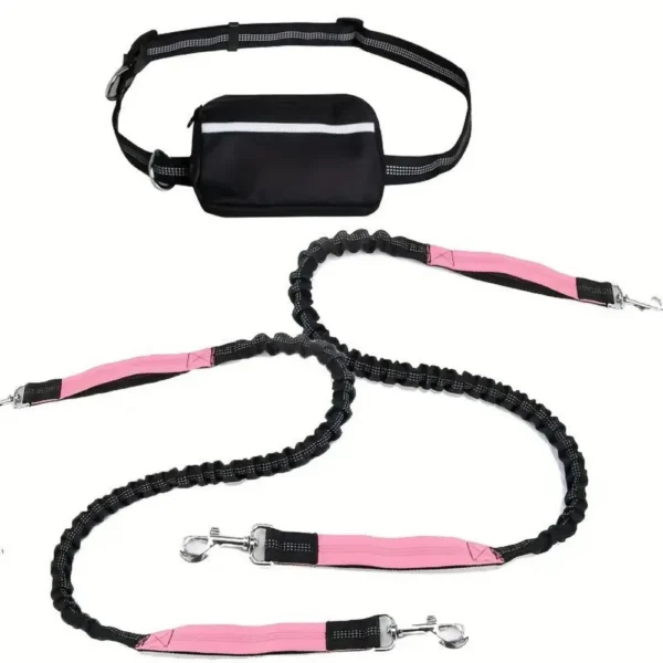 Outdoor Sports Reflective Dog Leash with Bag