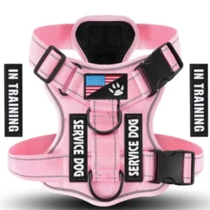 Reflective Solid Color Tactical Dog Vest Harness with Handle | Wholesale Dog Harnesses