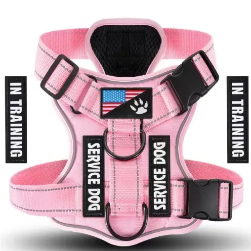 dchwm0027272-01.webp Reflective Solid Color Tactical Dog Vest Harness with Handle