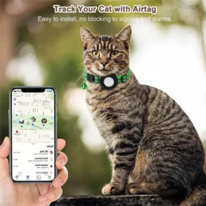 dchwm0032041-03.webp Lightweight Reflective Airtag Case Cat Collar Breakaway – product view 3