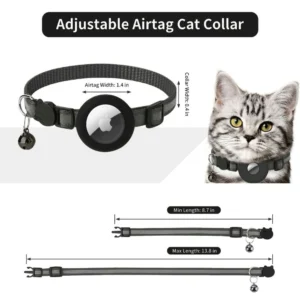dchwm0032041-04.webp Lightweight Reflective Airtag Case Cat Collar Breakaway – product view 4