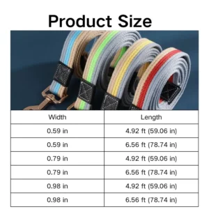 dchwm0032618-03.webp Durable Extended Canvas Leash for Large Dogs – product view 3