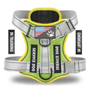 dchwm0032824-02.webp Orange Reflective Handle Dog Vest Harness – product view 2