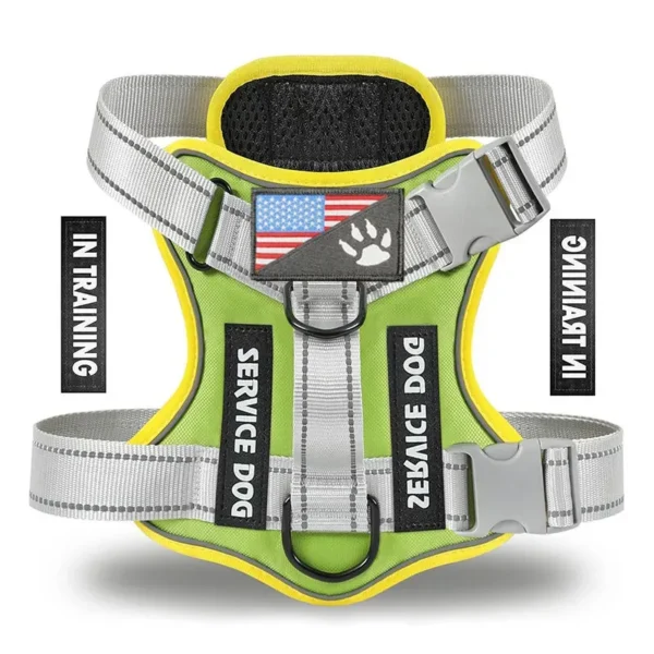 dchwm0032824-02.webp Orange Reflective Handle Dog Vest Harness – product view 2