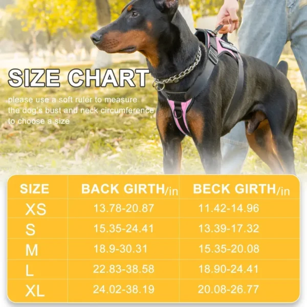 dchwm0032824-03.webp Orange Reflective Handle Dog Vest Harness – product view 3