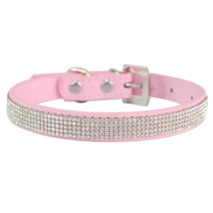 Sparkling Rhinestone Dog Collar for Small Medium Dogs | Wholesale Dog Collars