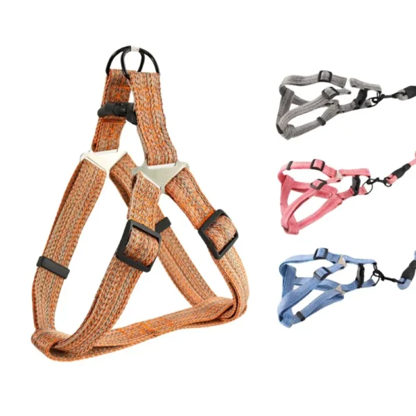 dchwm0033731-02.webp Durable and Adjustable Harness and Leash Set for Dog – product view 2