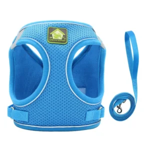 Reflective Breathable Pet Harness Leash Set with Adjustable Chest Strap | Wholesale Dog Harnesses