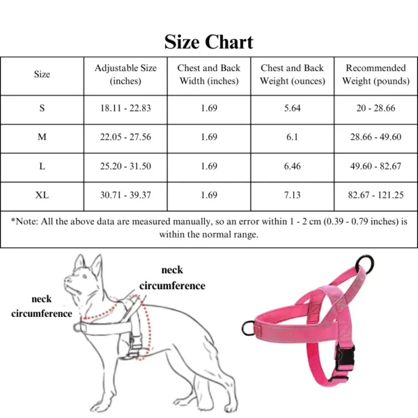 dchwm0034708-02.webp Adjustable Chest Strap Dog Vest Harness for Large Breeds – product view 2