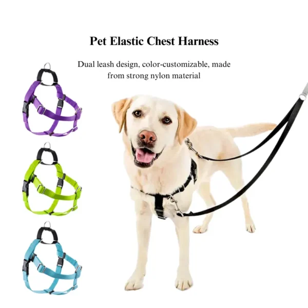 dchwm0035785-03.webp Adjustable Dog Harness Set for Small Medium Large Breeds – product view 3