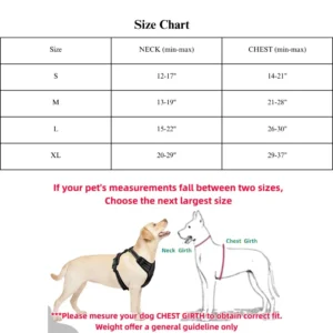 Reflective Heavy-Duty Pet Harness for Large Dogs – product view 3