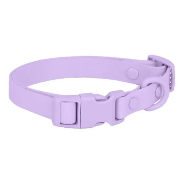 Adjustable Waterproof Dog Collar Soft PVC Dog Collar with Safety Buckle