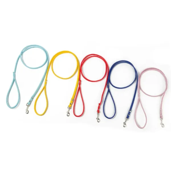 dchwm0045885-04.webp Multi Color Fashion Round PU Leather Pet Leash – product view 4