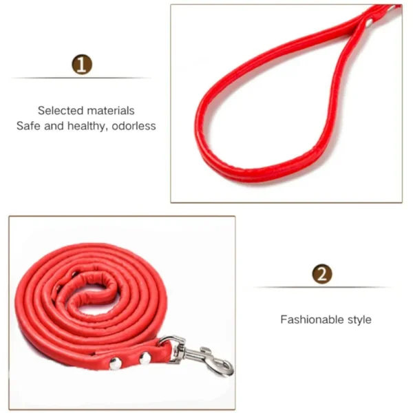 dchwm0045885-06.webp Multi Color Fashion Round PU Leather Pet Leash – product view 6