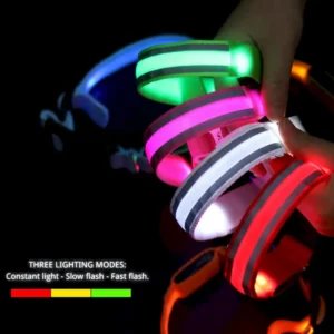dchwm0046122-03.webp USB Rechargeable Reflective LED Dog Collar for Night Walks – product view 3