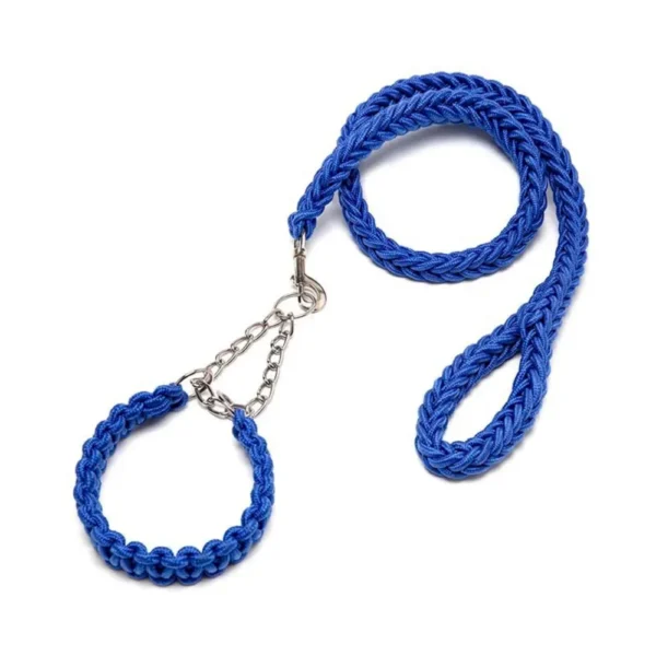 Eight-Strand Rope Braiding Dog Leash with Collar