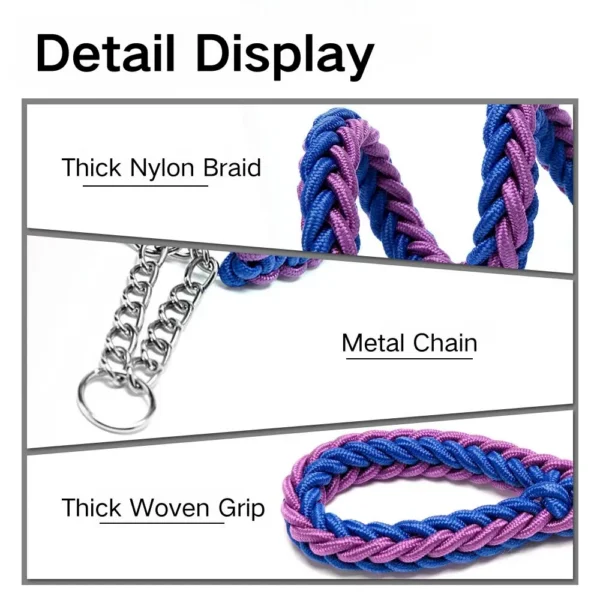 dchwm0047096-07.webp Nylon Eight-Strand Rope Braiding Anti-Shock Leash for Large Dogs – product view 7