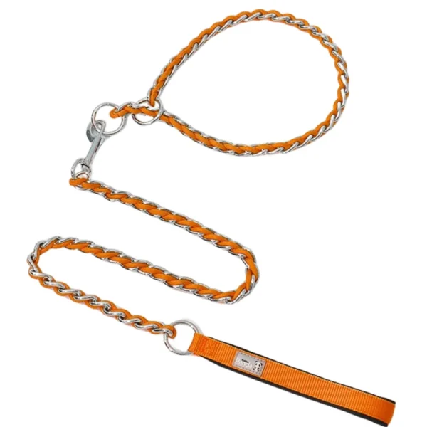 dchwm0051504-04.webp Chew Proof Metal Dog Leash for Medium Large Dogs – product view 4