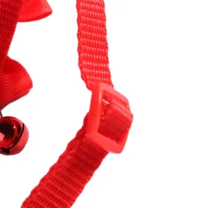 dchwm0060402-02.webp Cute Pet Safery Collar with Plaid Bow and Bell – product view 2