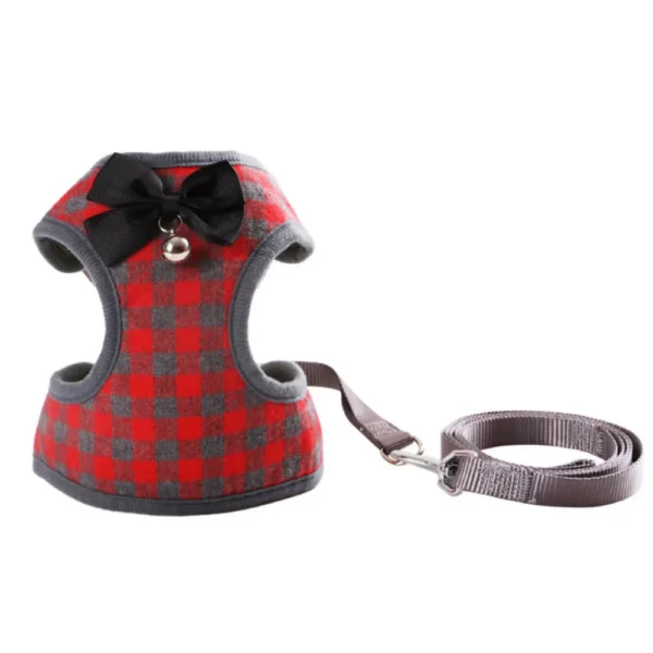 dchwm0063645-05.webp Small Dog Harness and Leash Set Pet Harness with Soft Mesh – product view 5