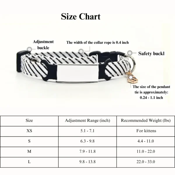dchwm0076731-02.webp Adjustable Pet Collar with Necktie Pendant for Cats and Small Dogs – product view 2