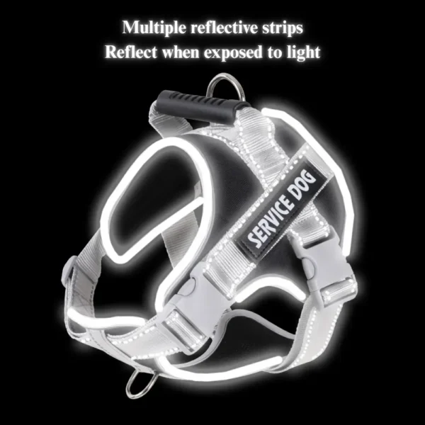 dchwm0095471-03.webp Reflective Adjustable Pet Harness for Large Dogs – product view 3