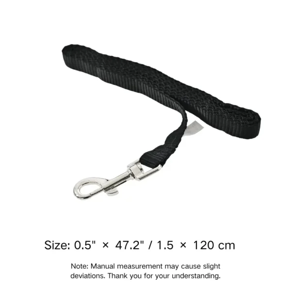 dchwm0102921-04.webp 47.2 Inches Long Pet Outdoor Durable Black Nylon Dog Leash – product view 4