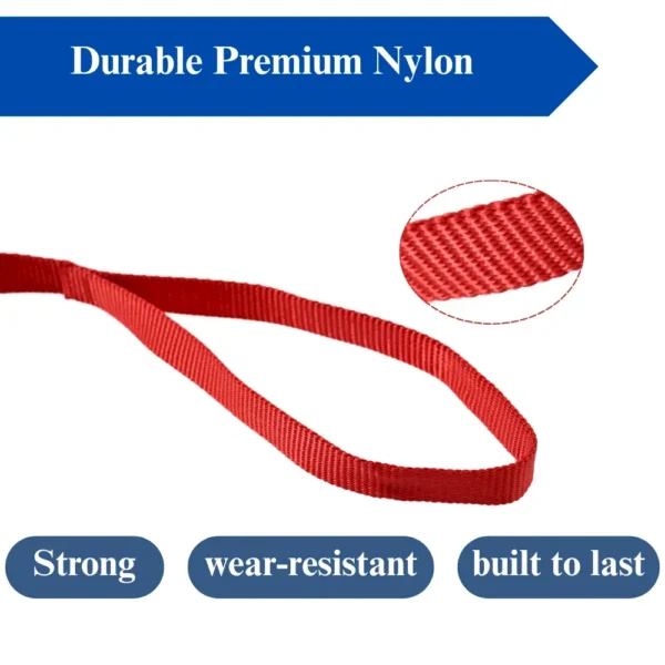 dchwm0103333-02.webp Durable Nylon Dog Leash with Bolt Snap for All Dog Sizes – product view 2