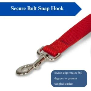 Durable Nylon Dog Leash with Bolt Snap for All Dog Sizes – product view 3