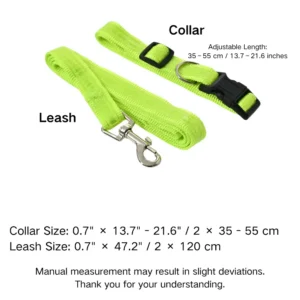 dchwm0103484-04.webp Adjustable Collar Night Visibility Reflective Pet Dog Leash Collar Set – product view 4