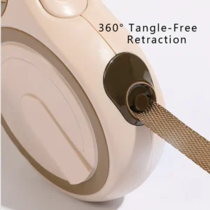 16.4 Ft Retractable Dog Leash with 360°Tangle-Free Nylon Tape, One-Handed One Button Lock – product view 2