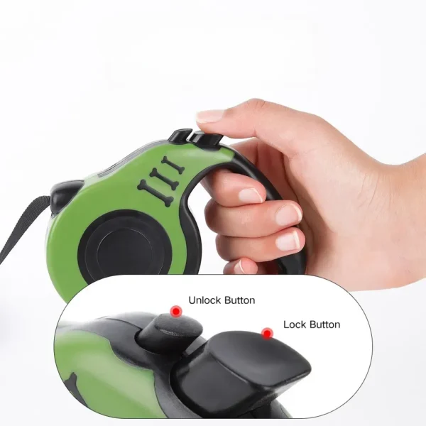dchwm0131436-05.webp 16.4 Ft Durable Outdoor Polyester Automatic Retractable Dog Pet Leash – product view 5