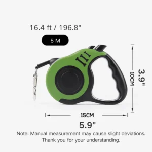 dchwm0131556-07.webp 16.4 Ft Durable Outdoor Polyester Automatic Retractable Dog Pet Leash – product view 7