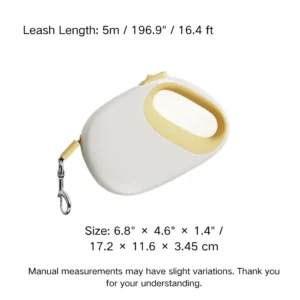 dchwm0135776-03.webp 16.4 Ft Pet Outdoor Durable Nylon Retractable Automatic Dog Leash – product view 3