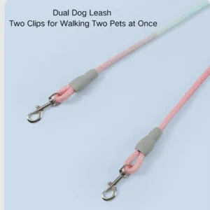 dchwm0136121-07.webp Outdoor Walking Woven Nylon Pet Rope Double Dog Leashes – product view 7