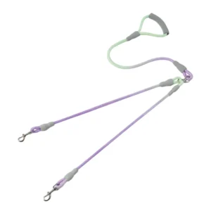 dchwm0136266-06.webp Outdoor Walking Woven Nylon Pet Rope Double Dog Leashes – product view 6