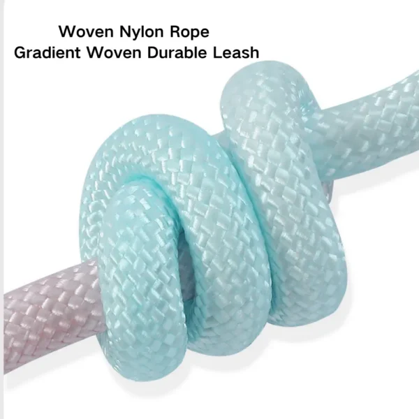 dchwm0136266-07.webp Outdoor Walking Woven Nylon Pet Rope Double Dog Leashes – product view 7