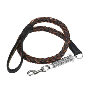 Durable Cowhide Braided Dog Leash for Large and Medium Dogs | Wholesale Dog Leashes