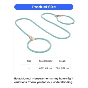 Outdoor Woven Lead P Type Rope Pet Dog Leashes for Training and Walking – product view 3