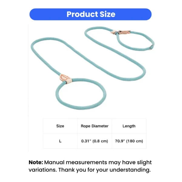 dchwm0143705-03.webp Outdoor Woven Lead P Type Rope Pet Dog Leashes for Training and Walking – product view 3
